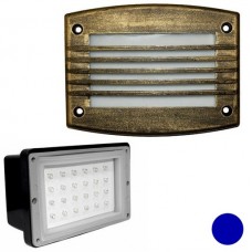 Φωτιστικό Χωνευτό Ορθογώνιο LED 1.4W 230V Μπλέ φως Αλουμινίου Ρουστίκ 9675 IP54